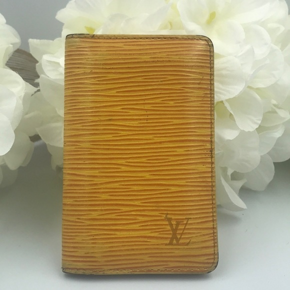 Louis Vuitton EPI Yellow Bifold Credit Card Wallet - Picture 1 of 6